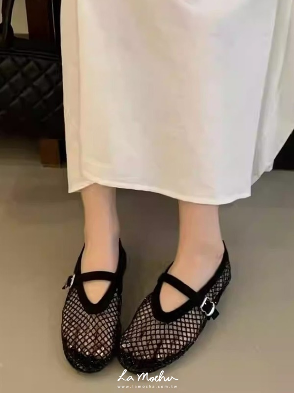 手工亮鑽麂皮網鞋(正常版)(闆娘.花花清單)